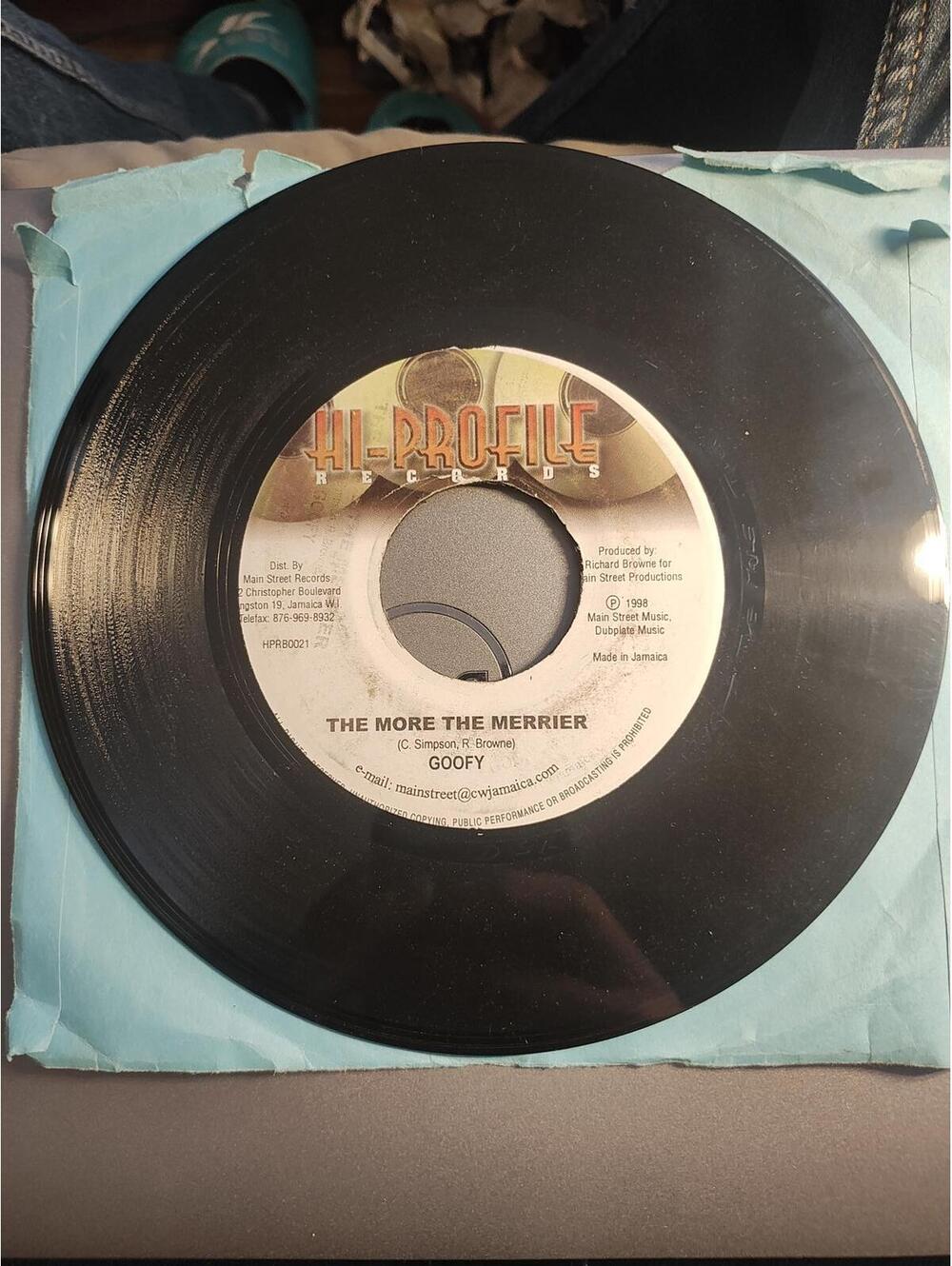 RARE Vinyl 45 - Goofy - the more the merrier/ Baddis - NM